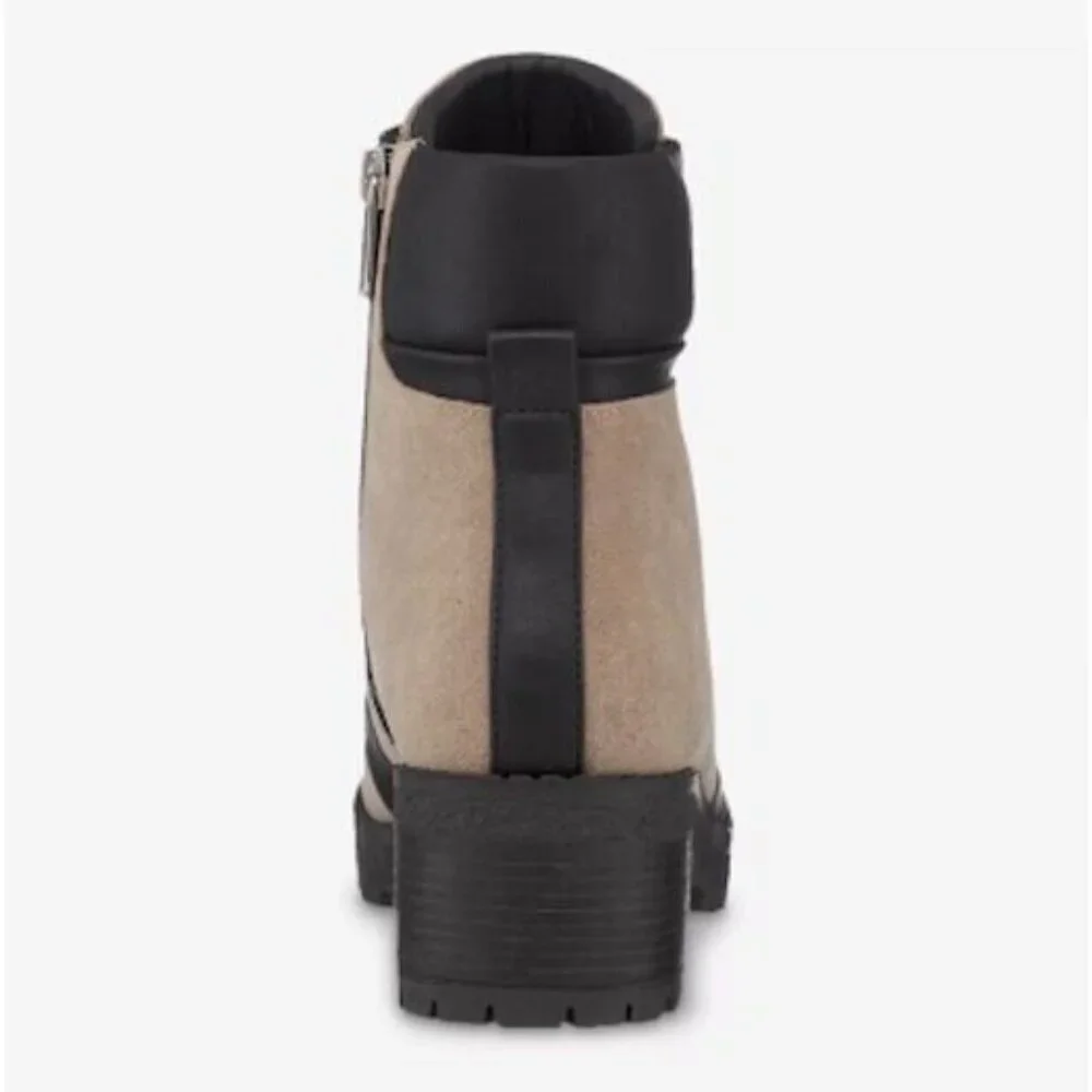 Women’s GC Shoes Taylor Combat Bootie Tan / Black Size: 8 NIB